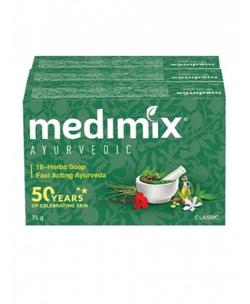 Medimix Ayurvedic Classic 18 Herbs Soap 3 X 75gm